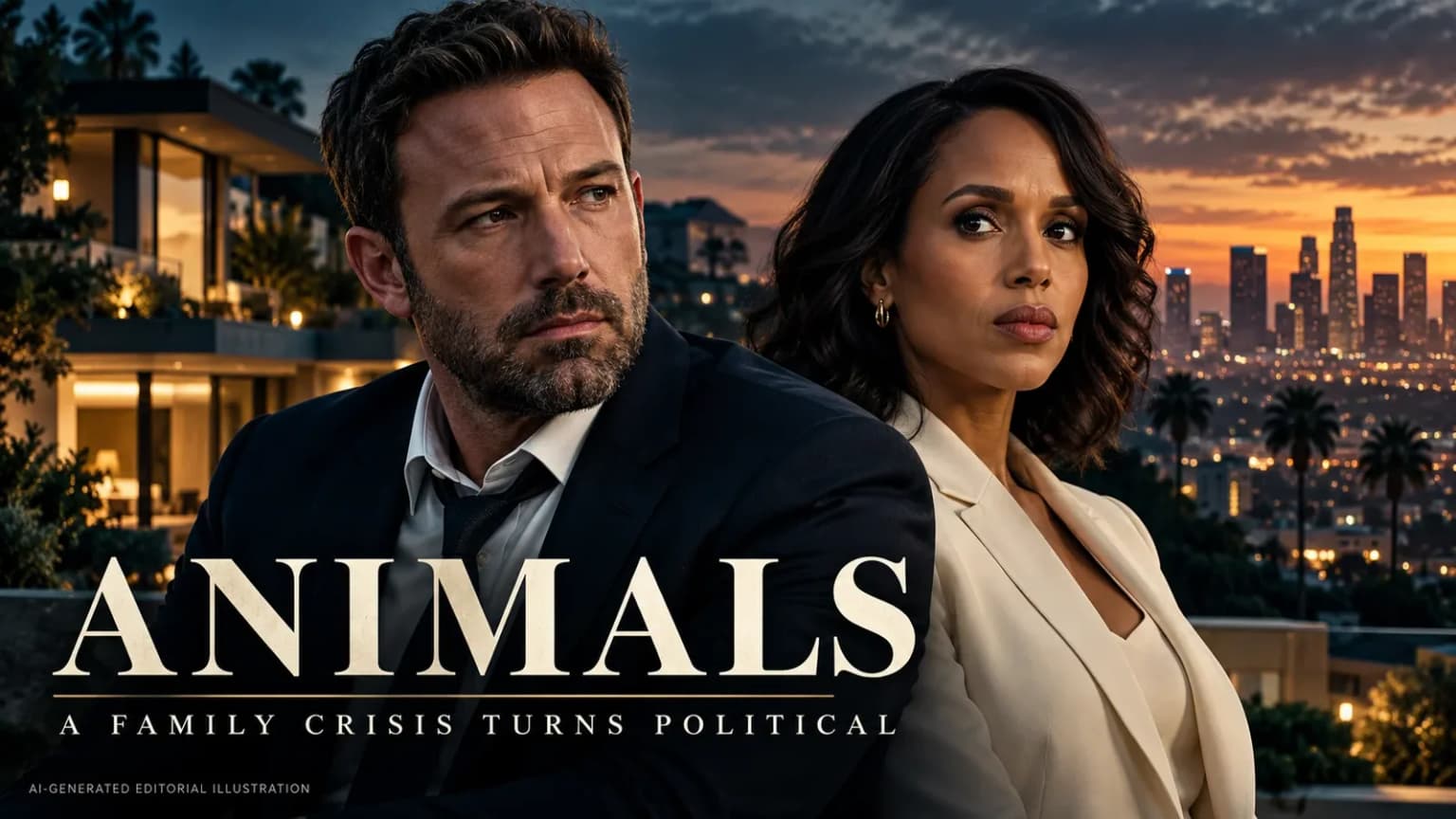 Animals_ Affleck and Washington at dusk