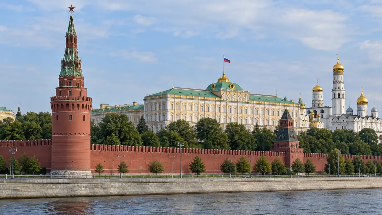 Kremlin Across the Quiet Moskva River