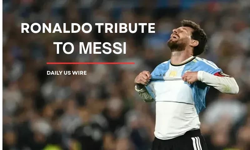 Ronaldo tribute to Messi